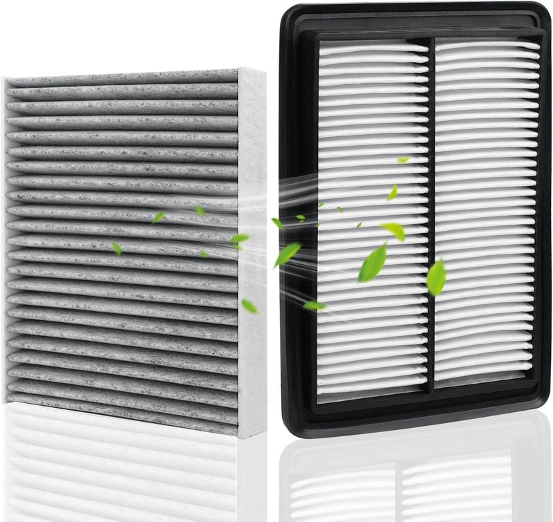 StaunchAuto Engine&Cabin Air Filter for Rogue 2.5L(2014-20), Rogue 2.0L Hybrid(2017-19), Rogue Sport 2.0L(2017-22), Qashqai 2.0L(2017-23) Air filter Replacement CF11854 CA11858 Automotive Accessories - Image 1